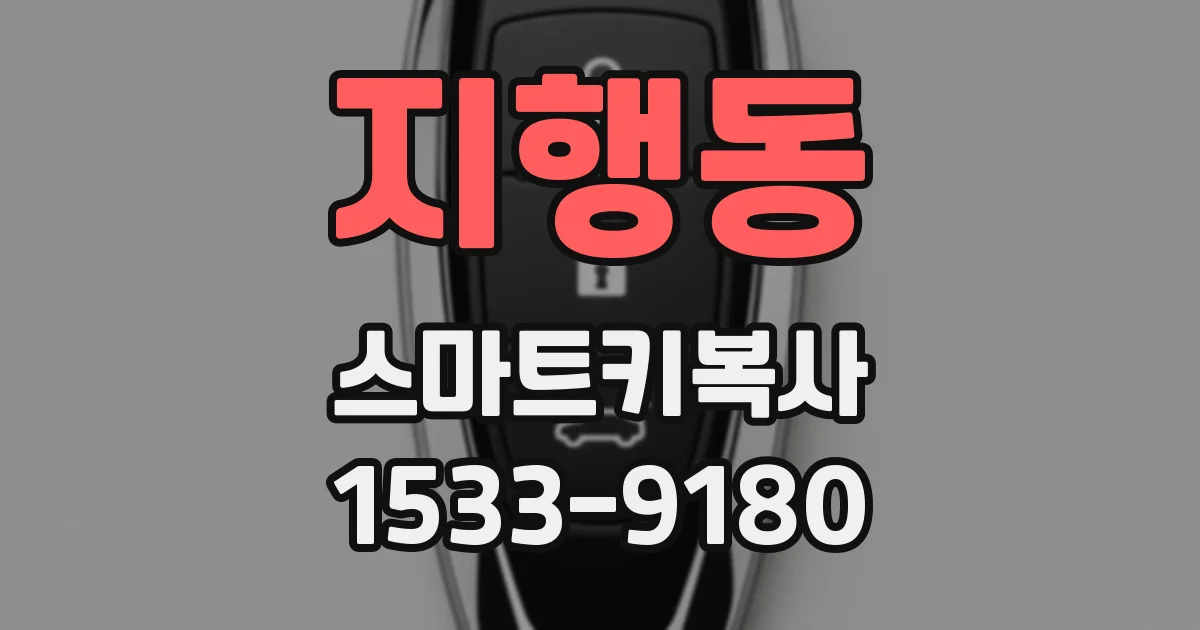 지행동 스마트키복사