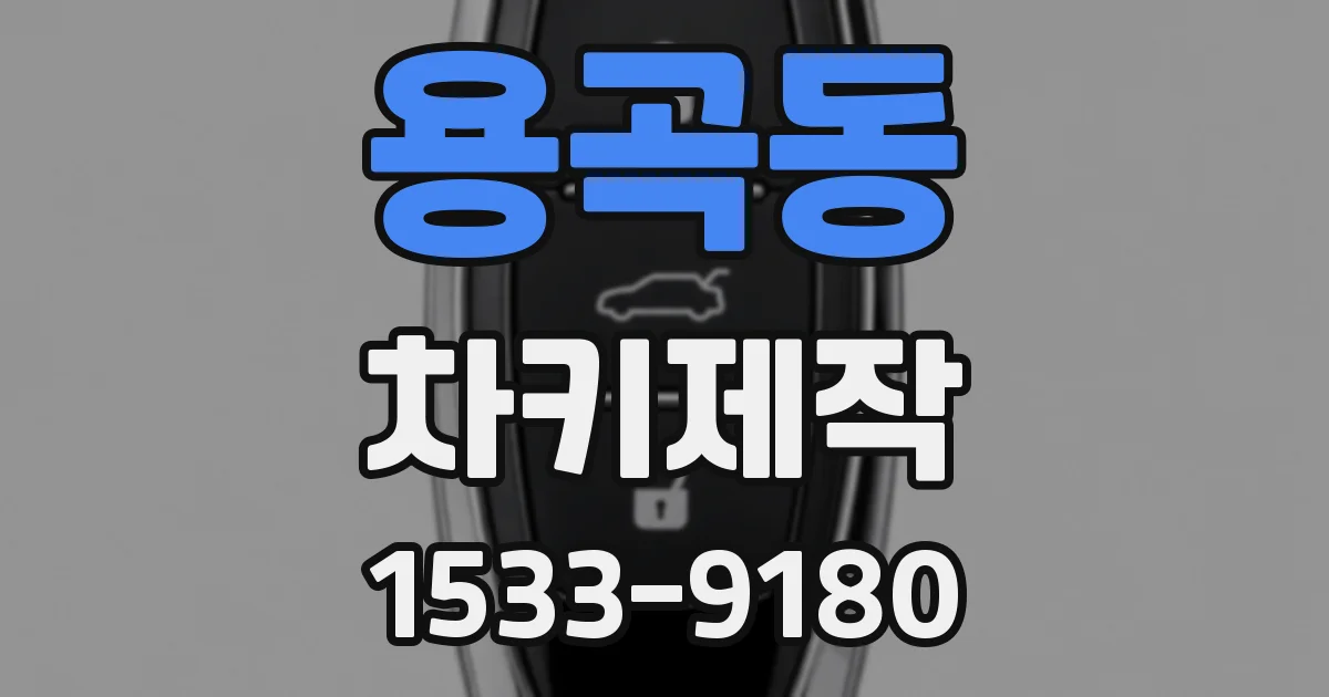 용곡동 차키제작