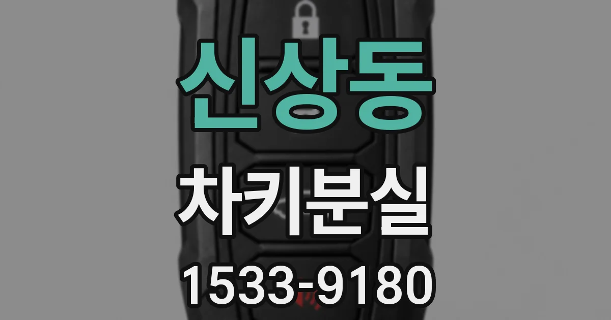 신상동 차키분실