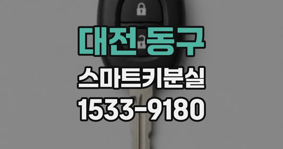 대전 동구 스마트키분실