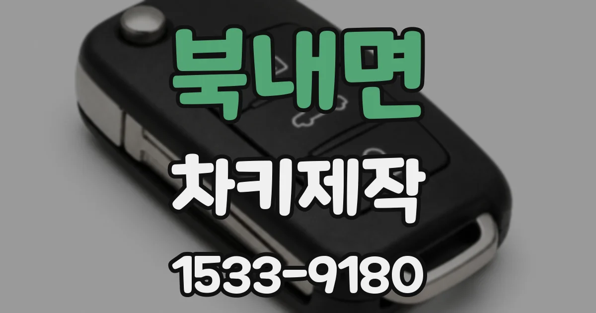 북내면 차키제작