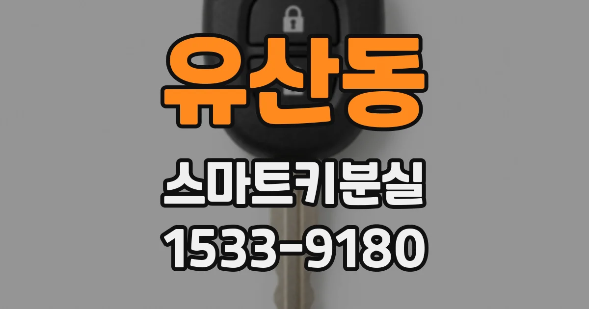 유산동 스마트키분실
