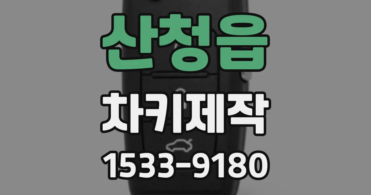 산청읍 차키제작