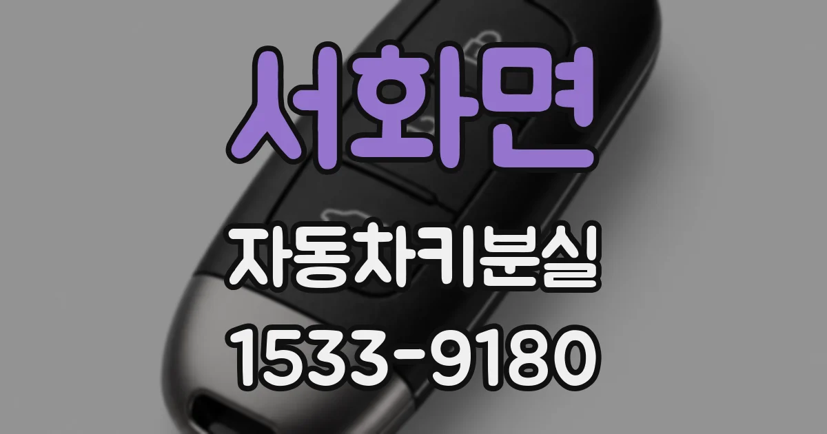 서화면 자동차키분실