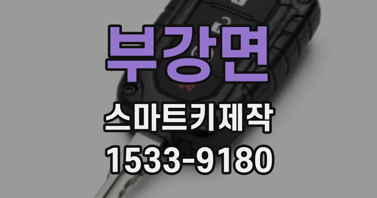 부강면 스마트키제작