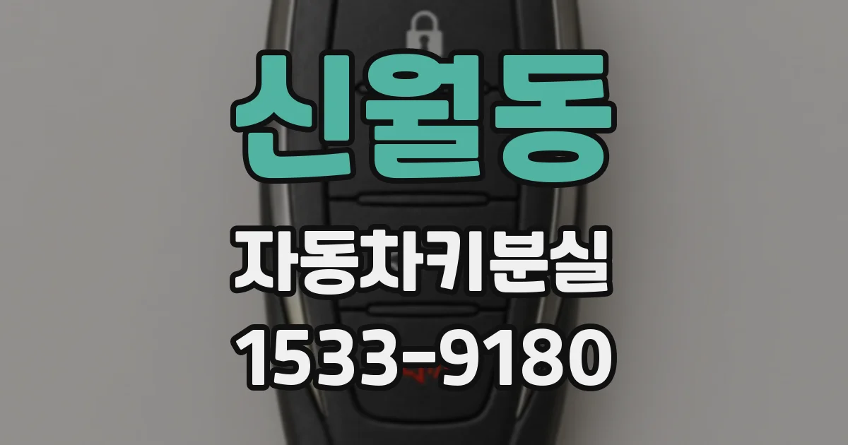 신월동 자동차키분실
