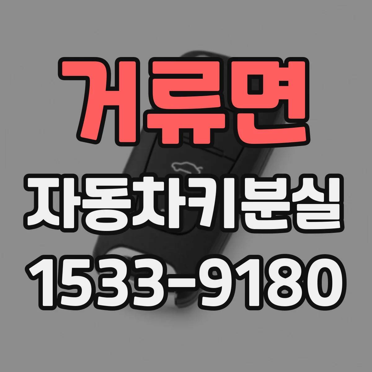 거류면 자동차키분실