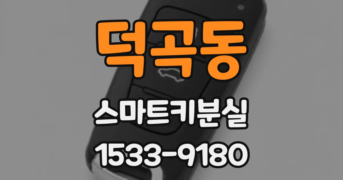 덕곡동 스마트키분실