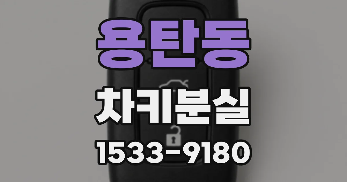 용탄동 차키분실