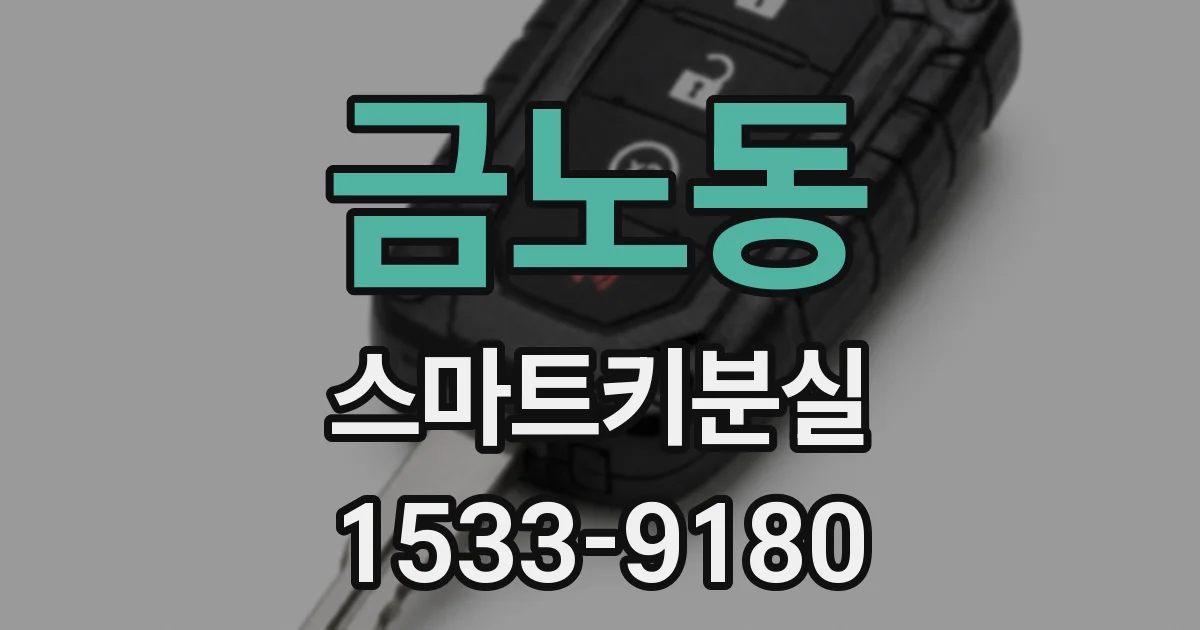 금노동 스마트키분실