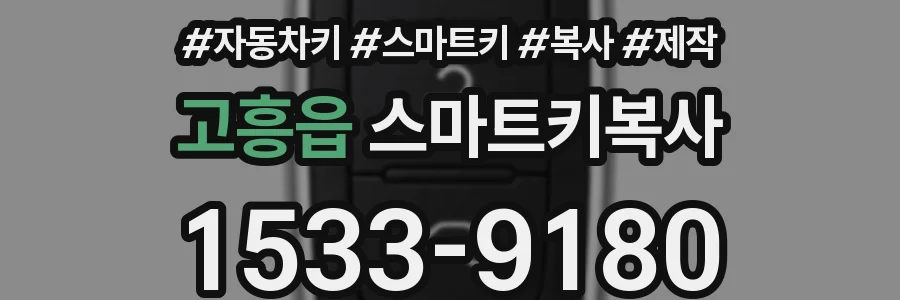 고흥읍 스마트키복사