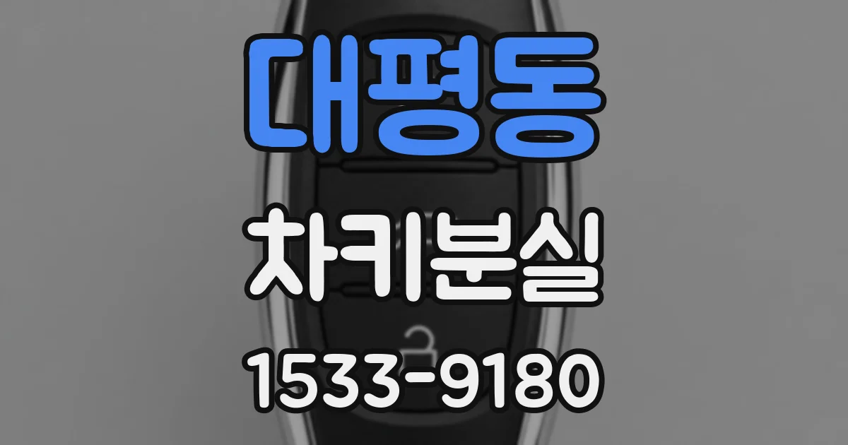 대평동 차키분실
