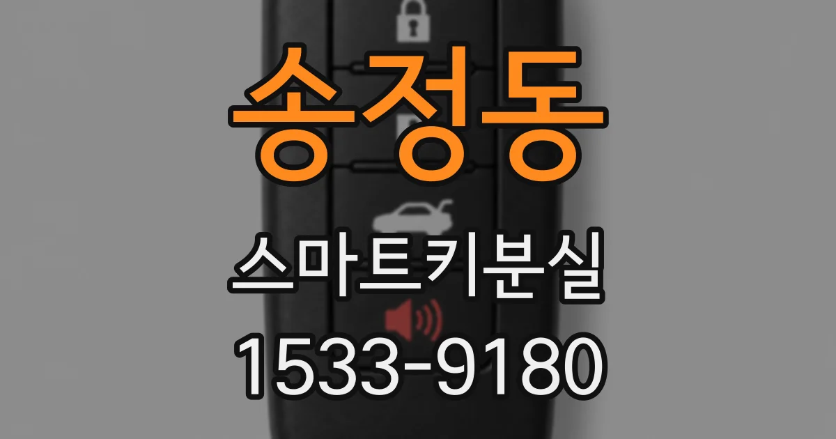 송정동 스마트키분실