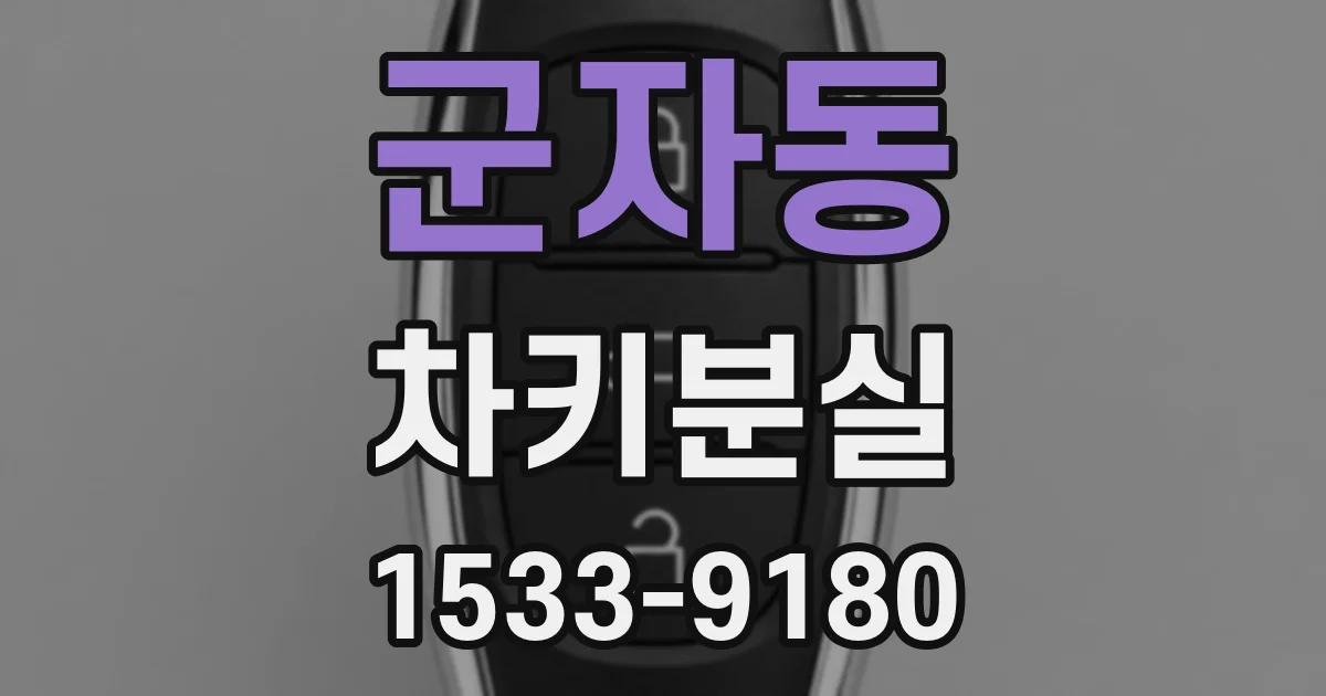 군자동 차키분실