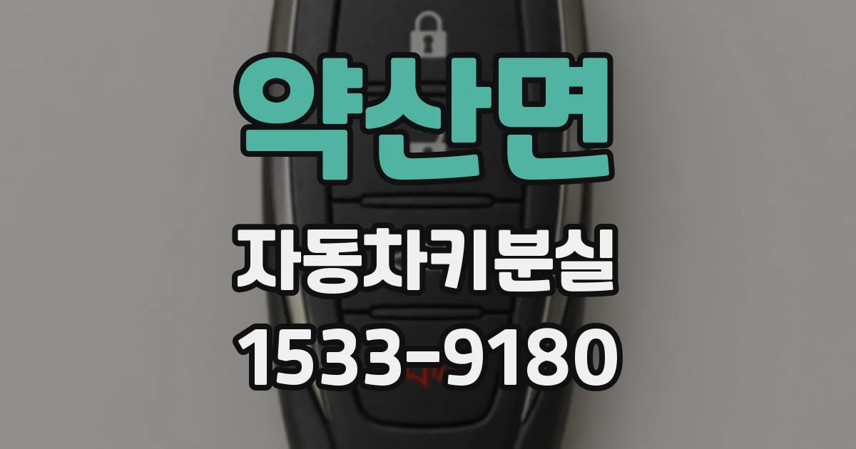 약산면 자동차키분실