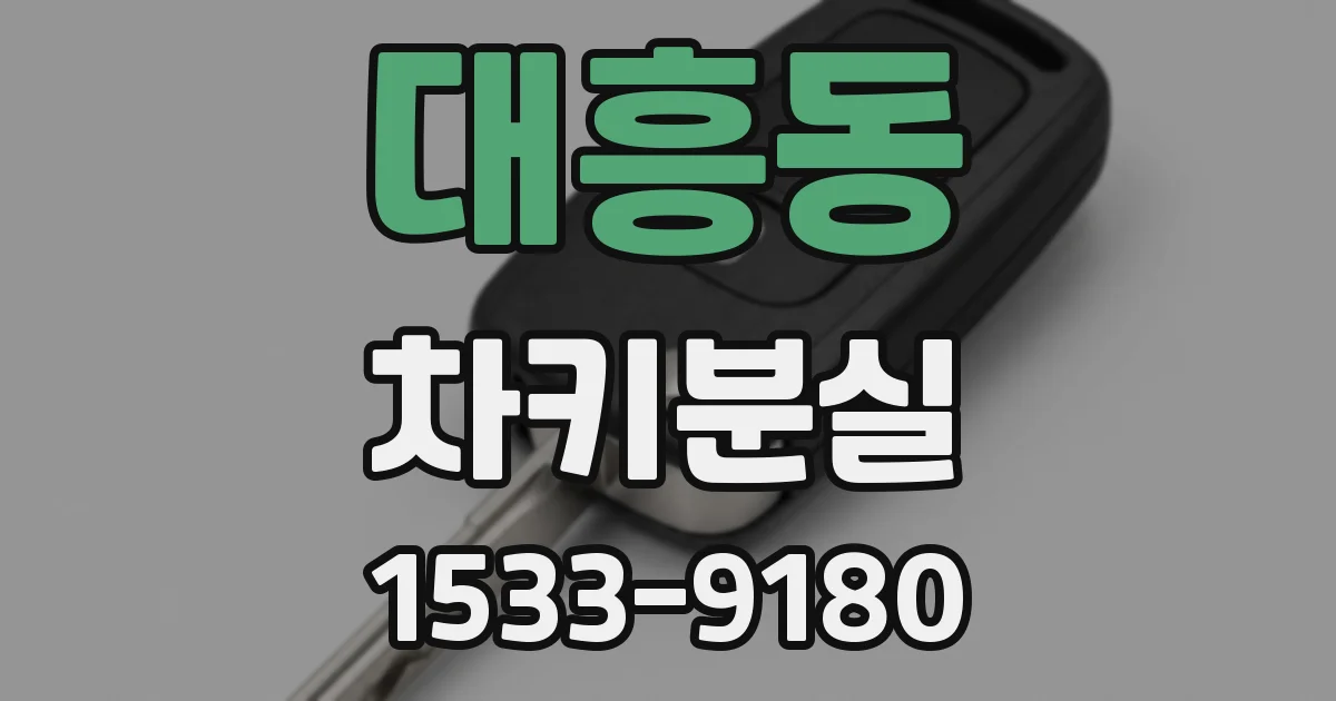 대흥동 차키분실