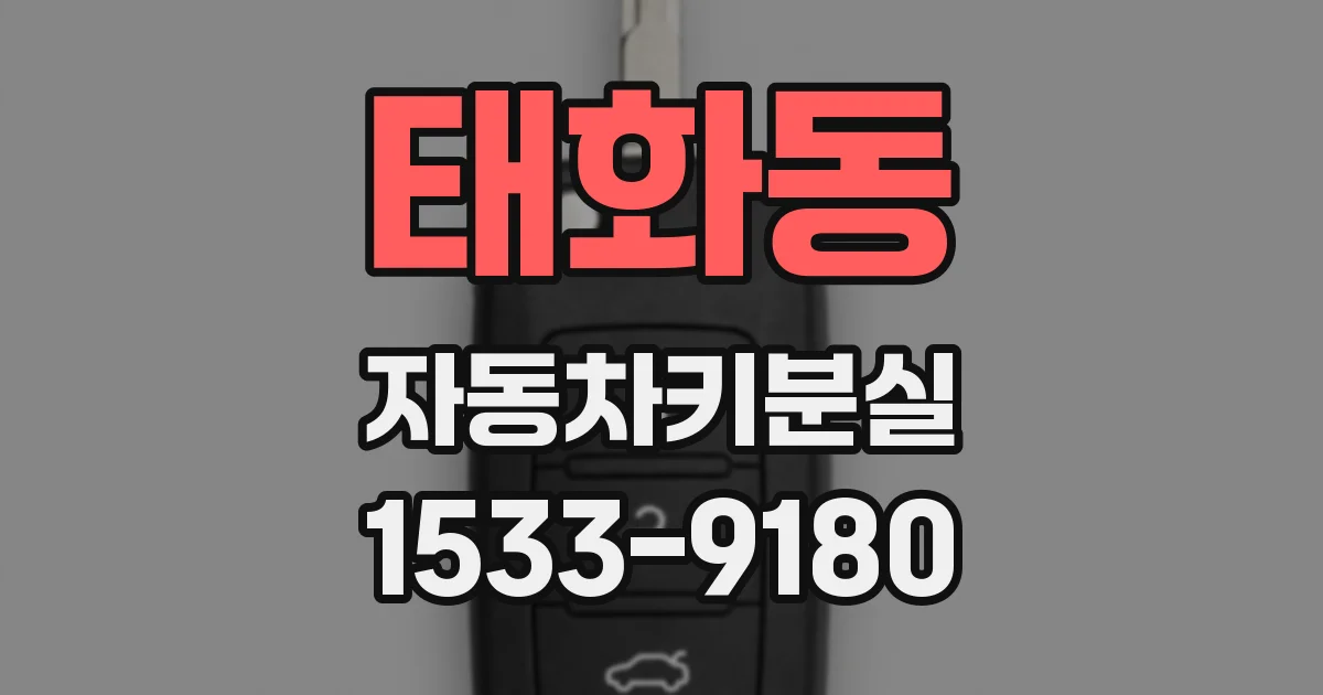 태화동 자동차키분실