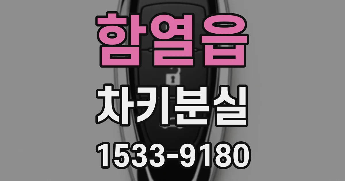 함열읍 차키분실