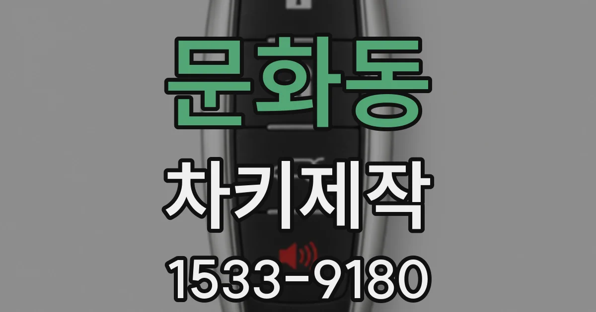 문화동 차키제작