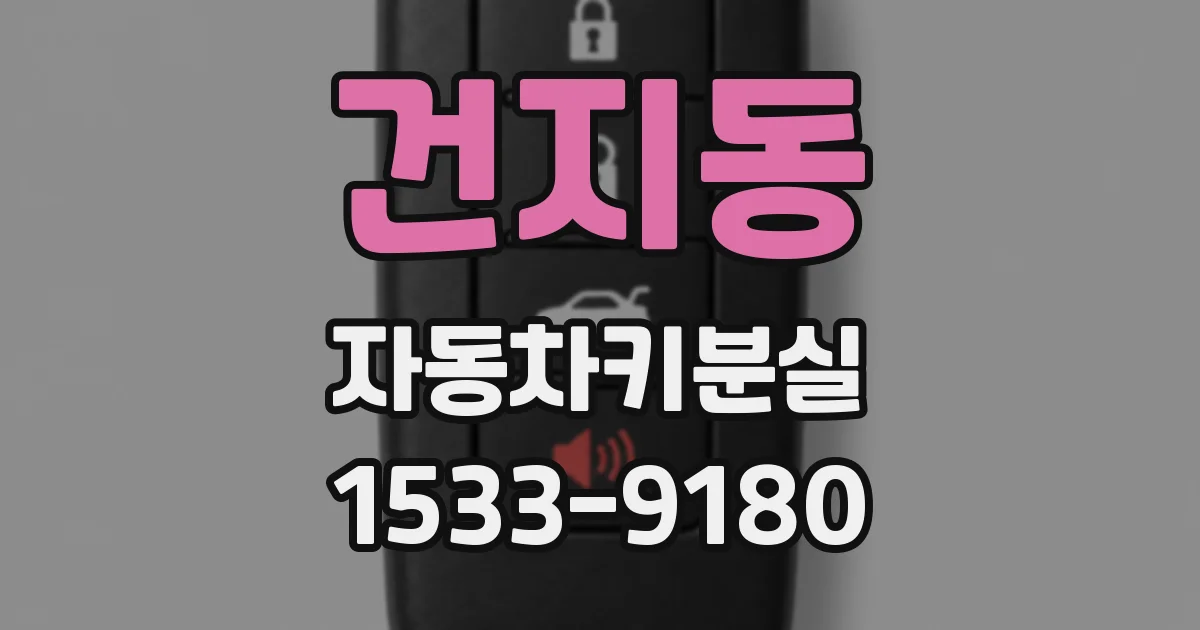 건지동 자동차키분실