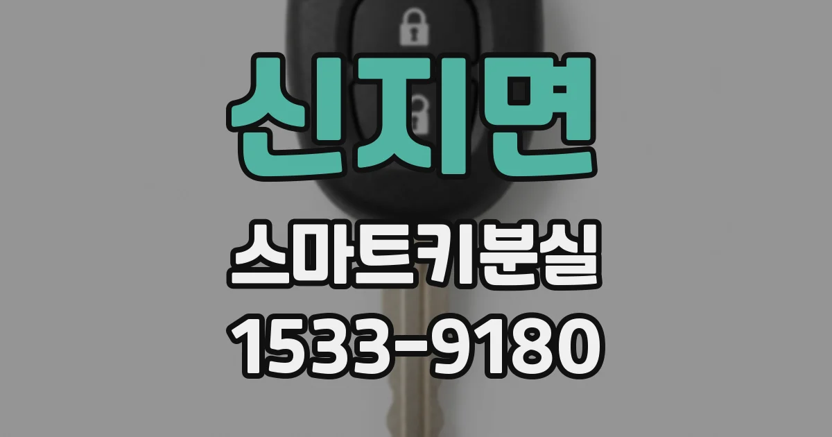 신지면 스마트키분실