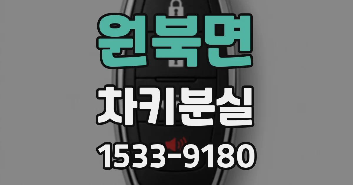 원북면 차키분실