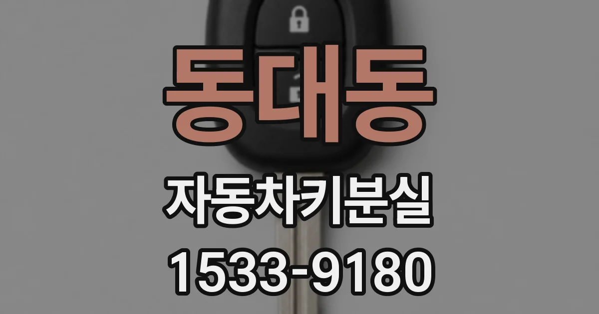 동대동 자동차키분실