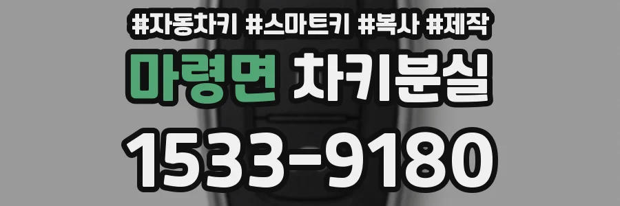 마령면 차키분실