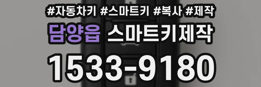 담양읍 스마트키제작