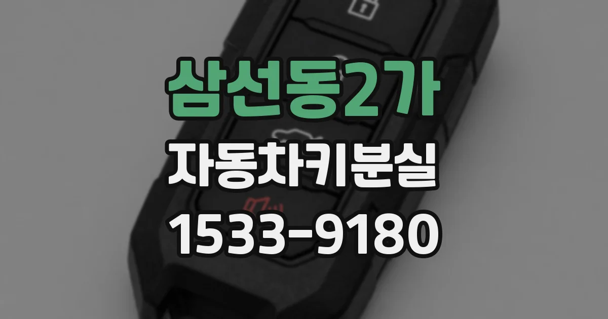 삼선동2가 자동차키분실