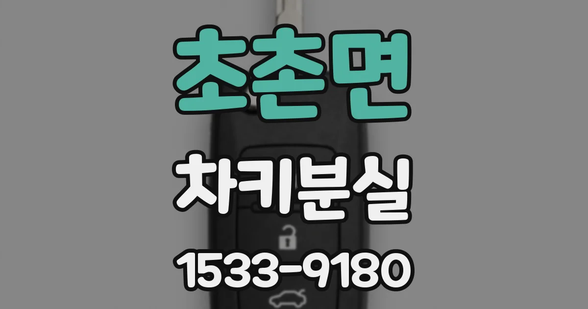 초촌면 차키분실