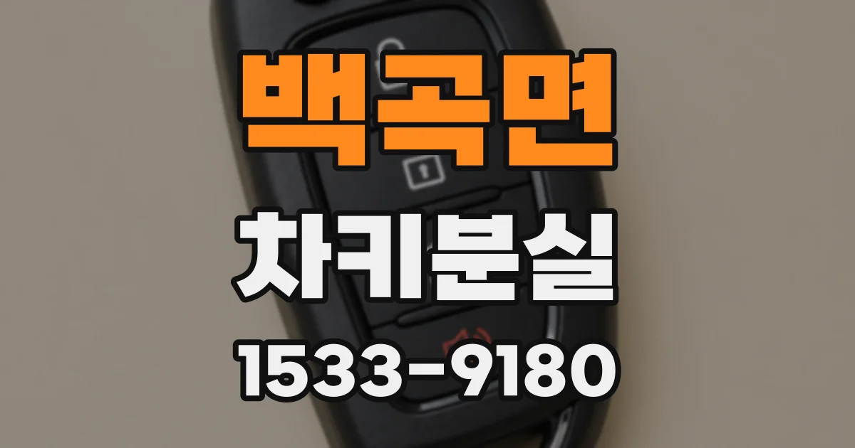백곡면 차키분실