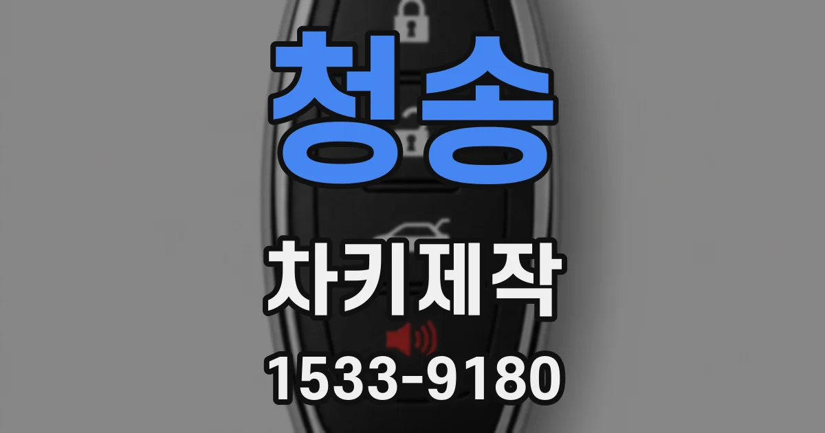 청송 차키제작