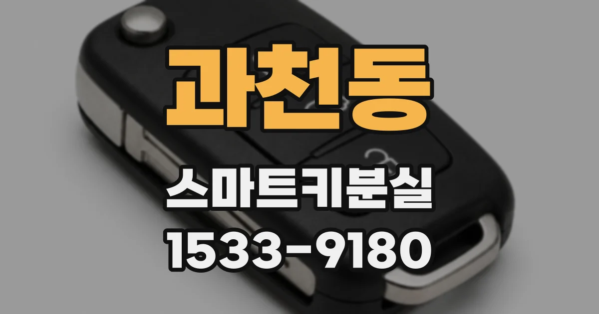 과천동 스마트키분실
