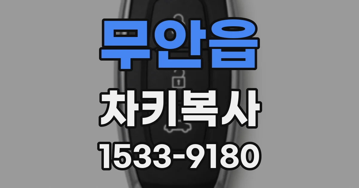 무안읍 차키복사