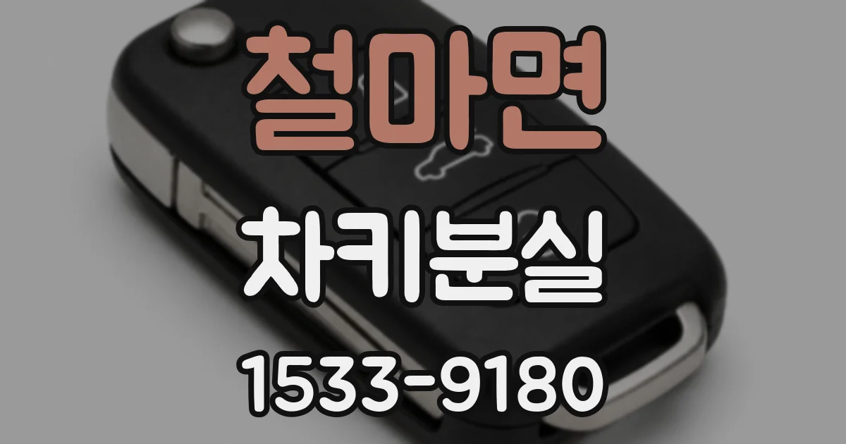 철마면 차키분실