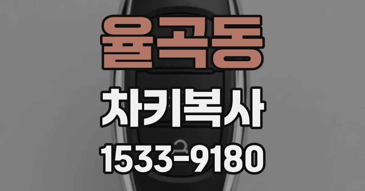 율곡동 차키복사