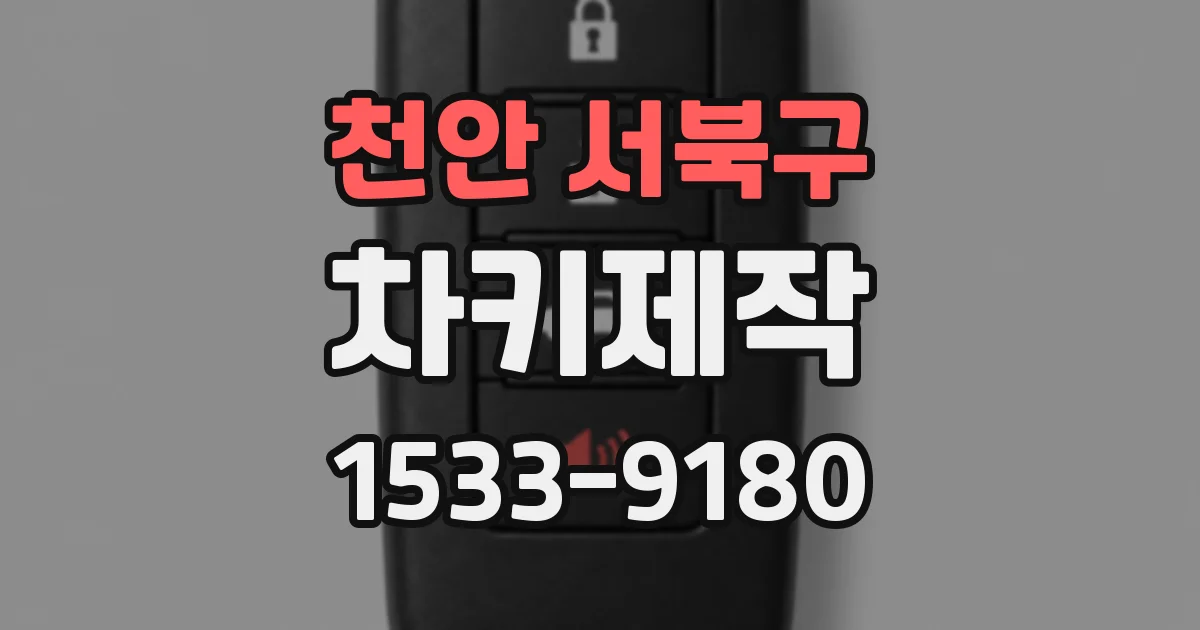천안 서북구 차키제작