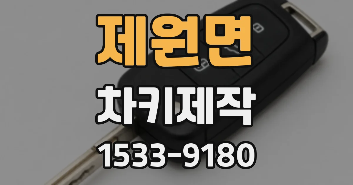 제원면 차키제작