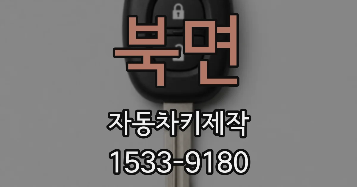 북면 자동차키제작