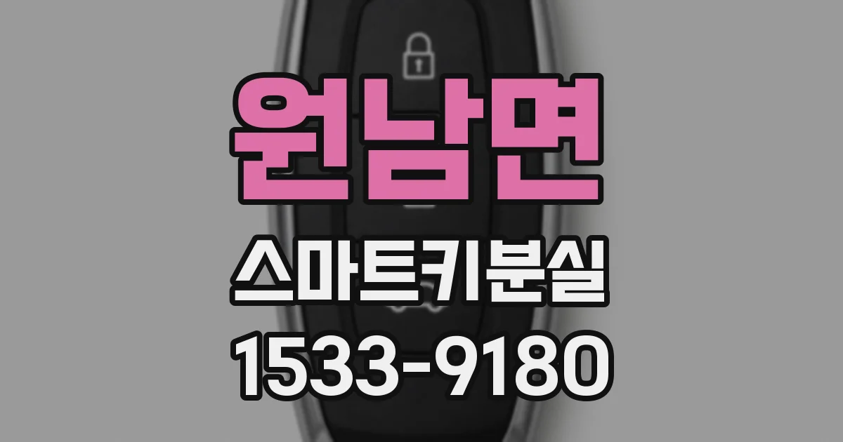 원남면 스마트키분실