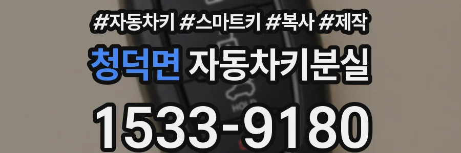 청덕면 자동차키분실
