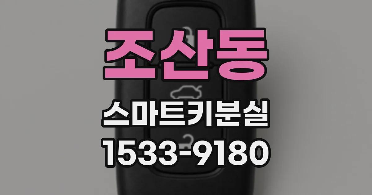 조산동 스마트키분실