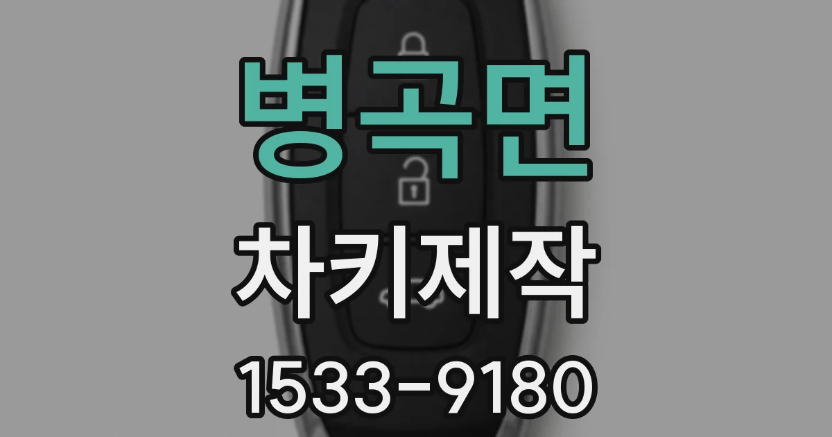 병곡면 차키제작