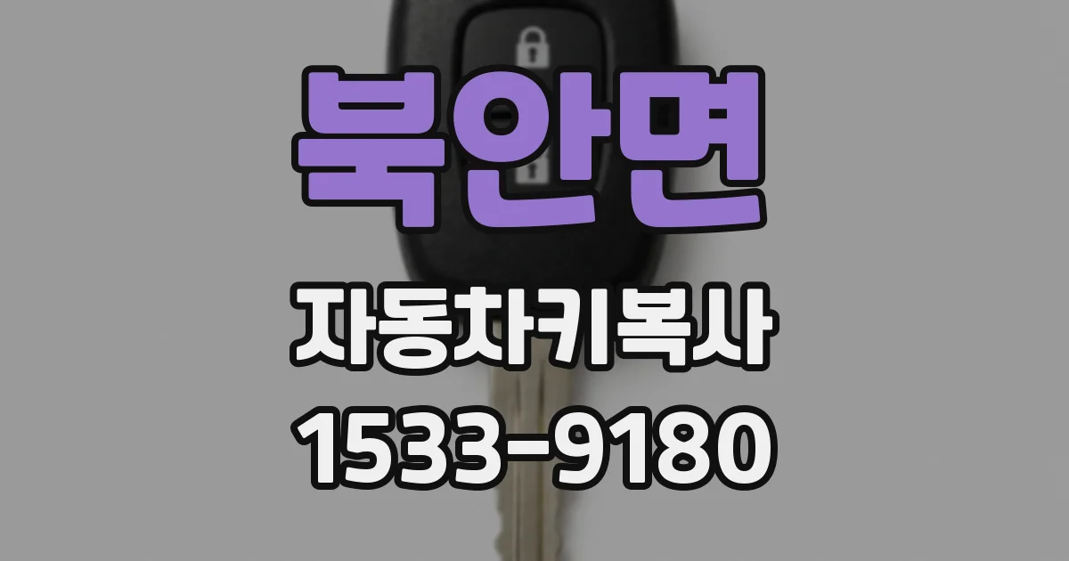 북안면 자동차키복사