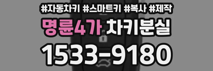 명륜4가 차키분실