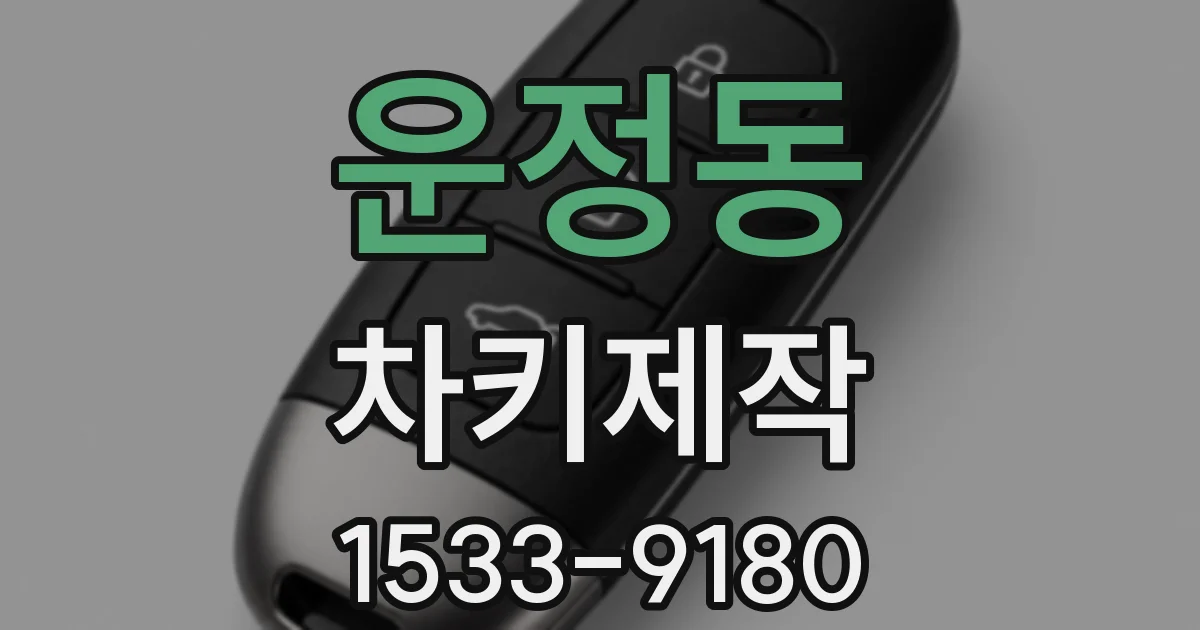 운정동 차키제작