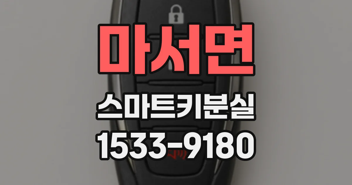 마서면 스마트키분실