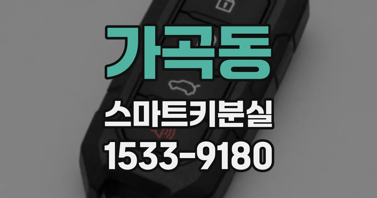 가곡동 스마트키분실