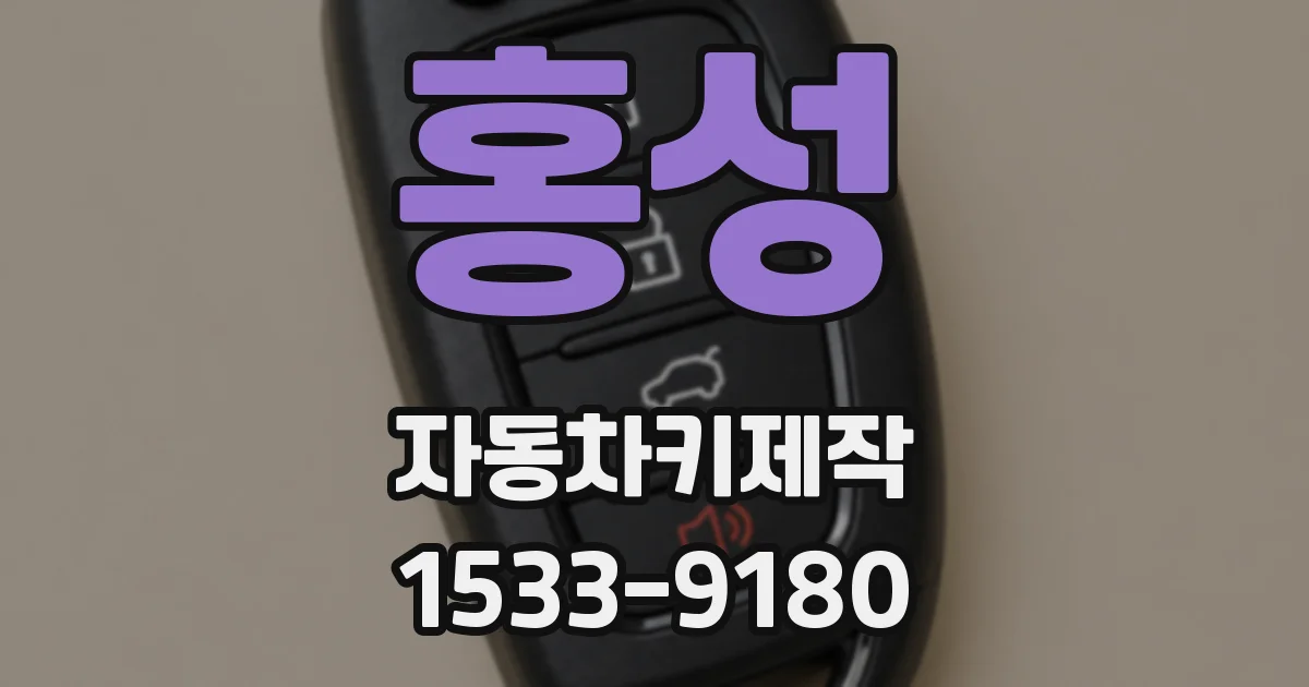 홍성 자동차키제작